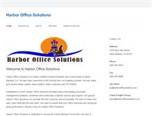 Tablet Screenshot of harborofficesolutions.com